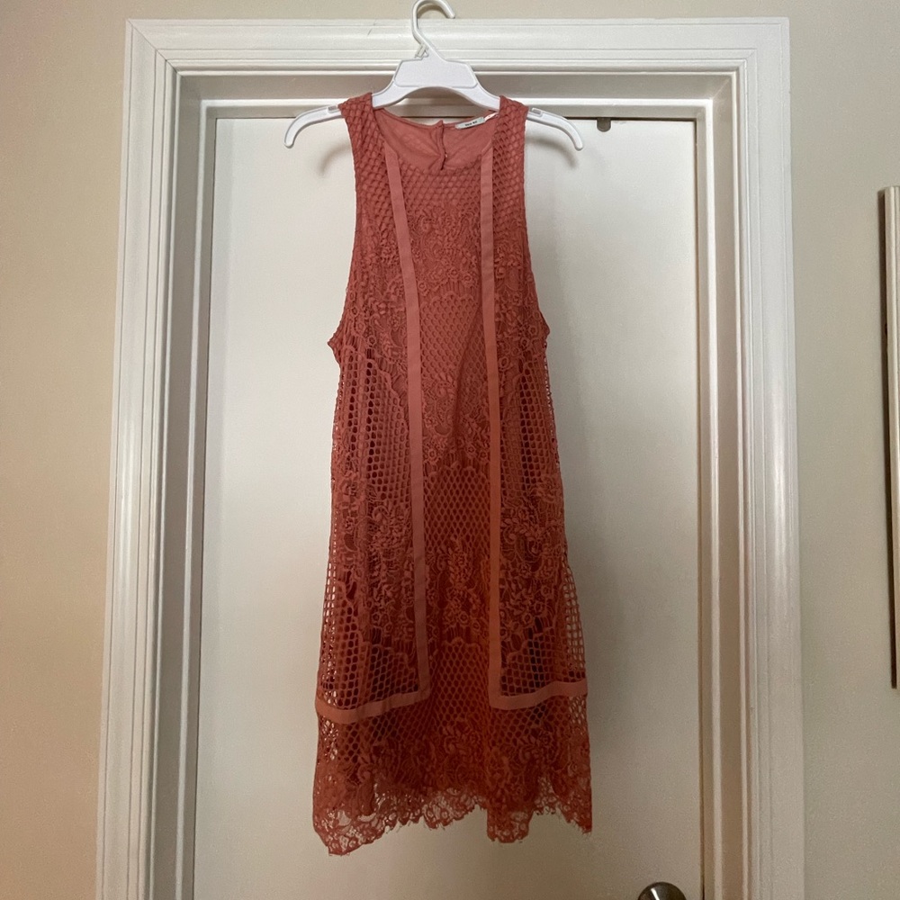 Open Back Lace Detail Dress